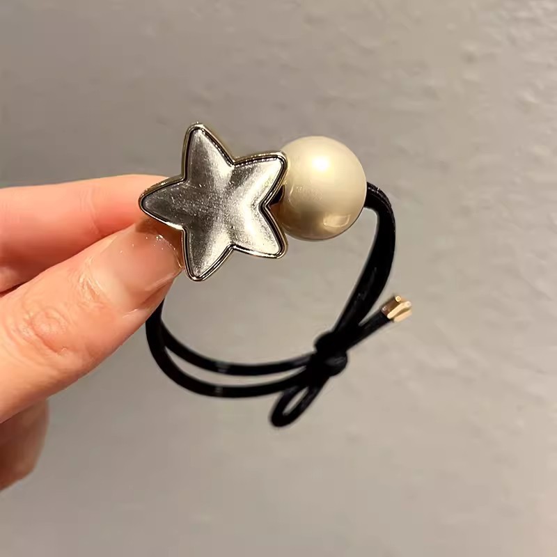 3#다섯개 별 진주 머리띠