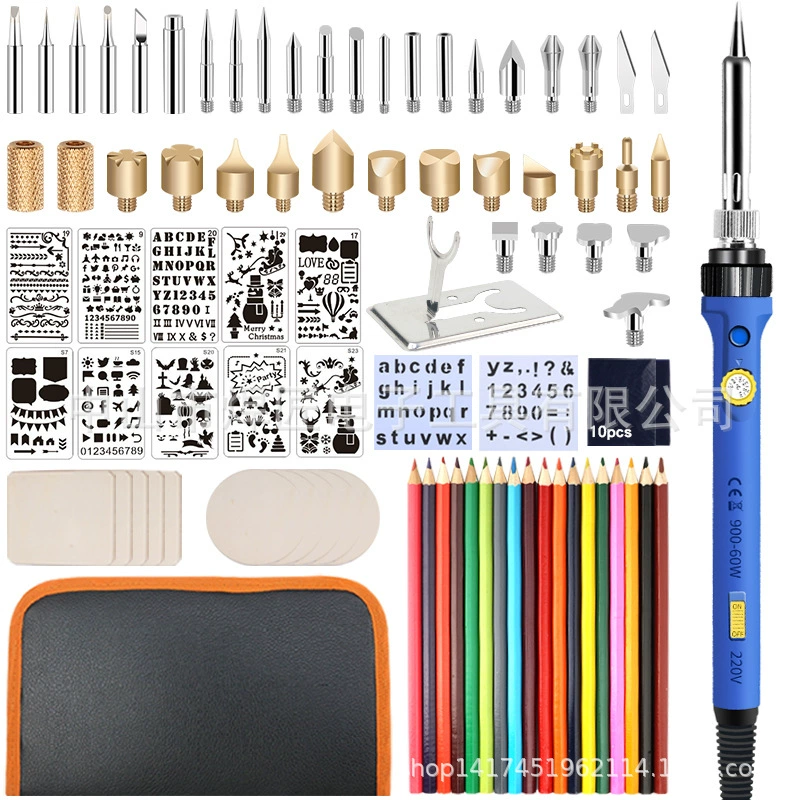 Трансграничный рекомендую пирографию резьба электрический утюг костюм пожарная ручка для тушения Горячая пылающая щетка набор инструментов для сжигания дерева