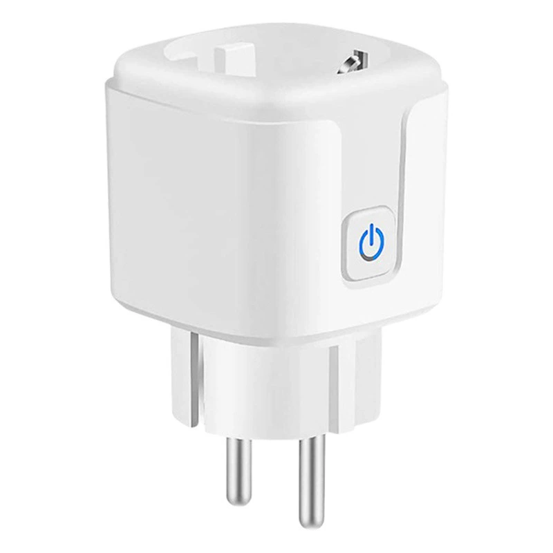 Штепсельная вилка 16А датчика умного гнезда вифи граффити Европейская с силой измеряя дистанционное управление мобильного телефона голоса Алекса