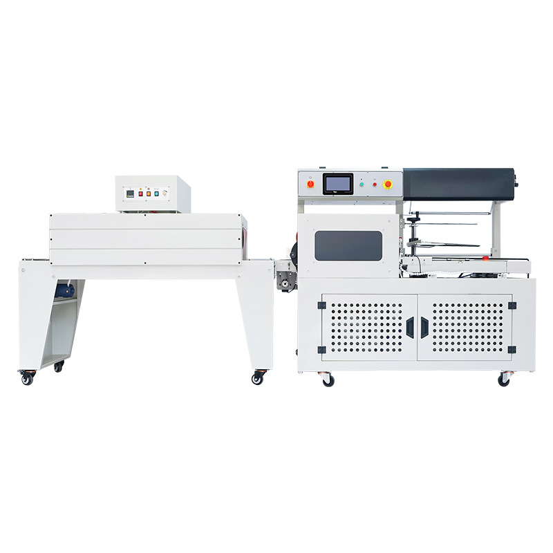 Dingye DQL5545D máquina automática de sellado y corte en forma de L + DSB4522 máquina de envasado de película retráctil caliente libro papelería