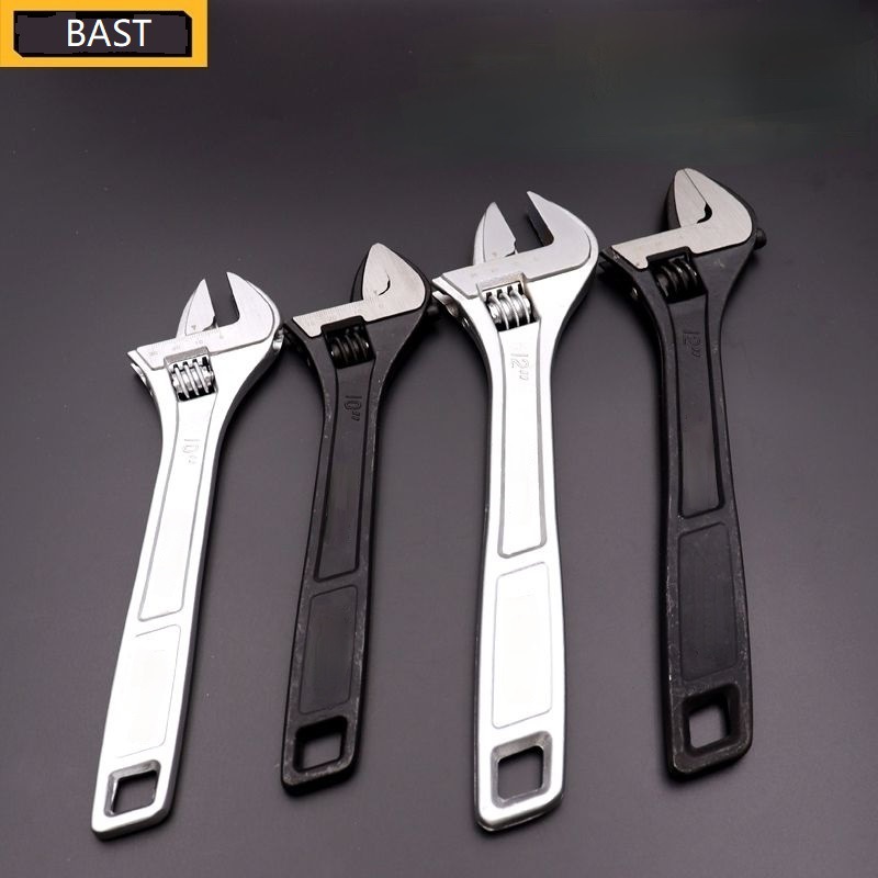 Llave ajustable de servicio pesado de estilo alemán llave ajustable grande abierta llave de baño herramienta manual