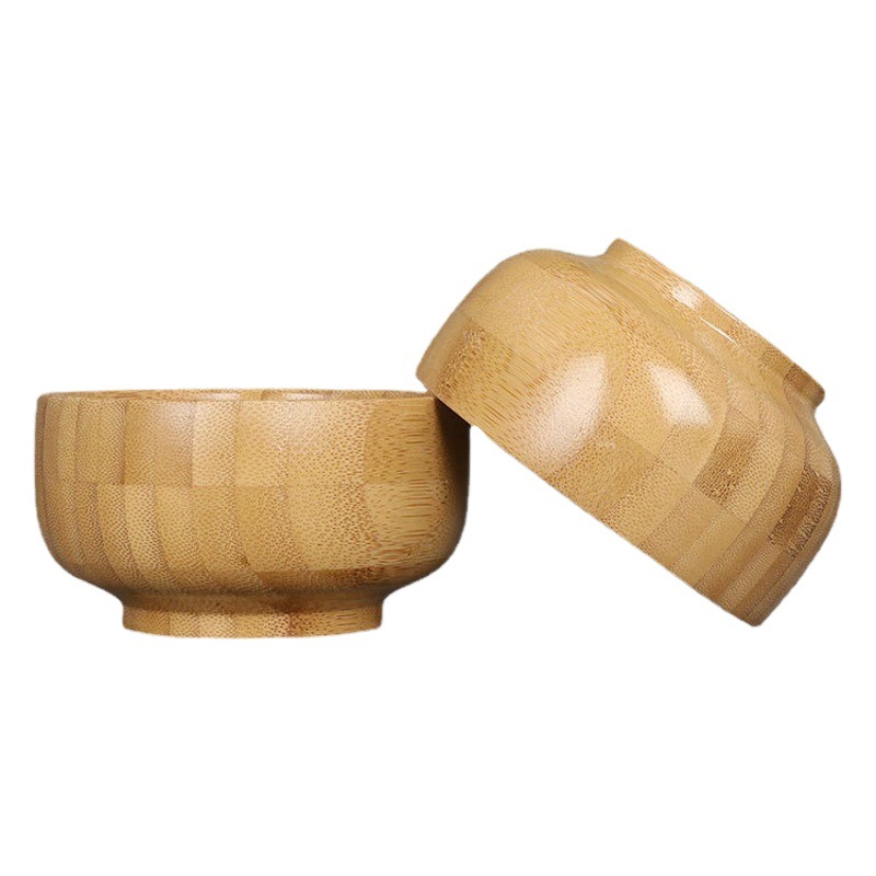 Directo de fábrica de madera de acacia de protección del medio ambiente tazón de madera anti-scald aislamiento tazón de madera maciza comer tazón en stock gran cantidad