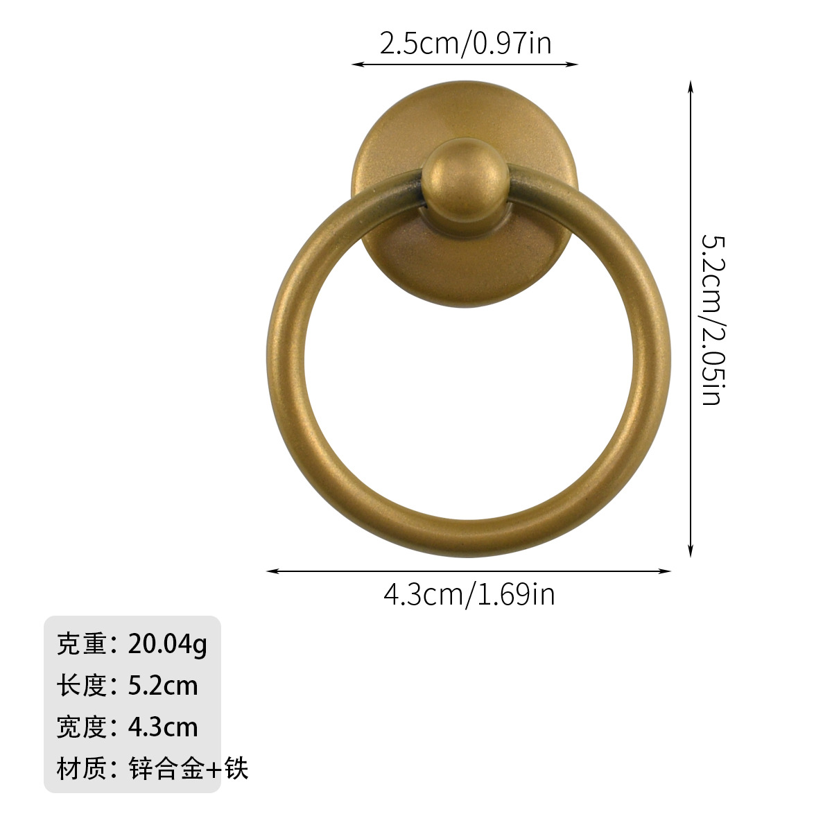 Jingmao Hardware-056 decoración del hogar anillo de estilo europeo anillo colgante anillo de cajón anillo de un solo agujero manija de la puerta del gabinete image 15