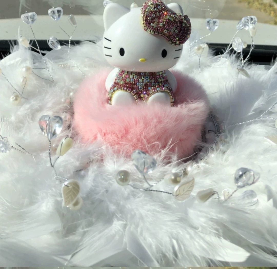 Ceramic perfume, decorations for auto, cat