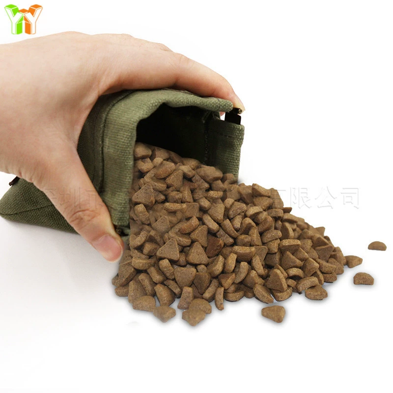 Новая холщовая посуда для домашних животных сумка для закусок сумка для хранения зерна сумка для шрапнели поясная подвесная сумка для корма для собак бочка для хранения зерна