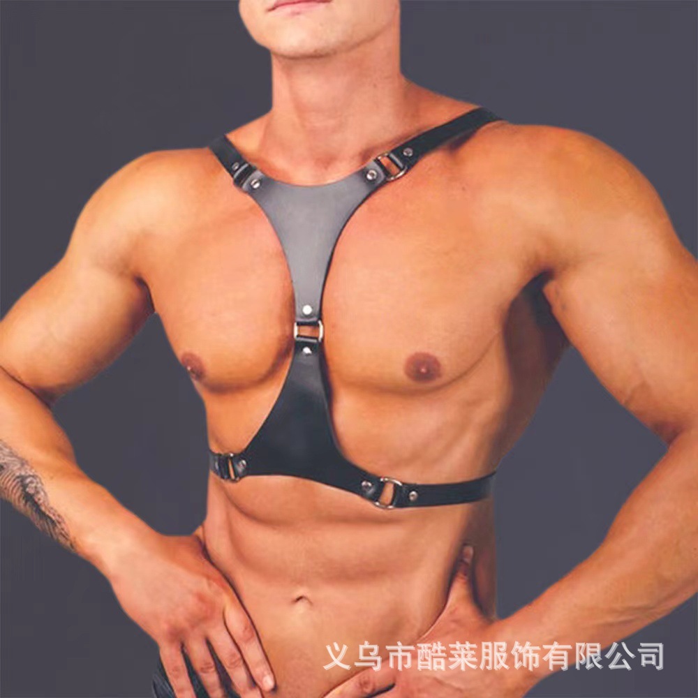 Europa y Estados Unidos transfronterizos cuero amplio amor bondage correa de ropa remaches hombres negocios hegemónico ocio JJ anillo tendencia universal