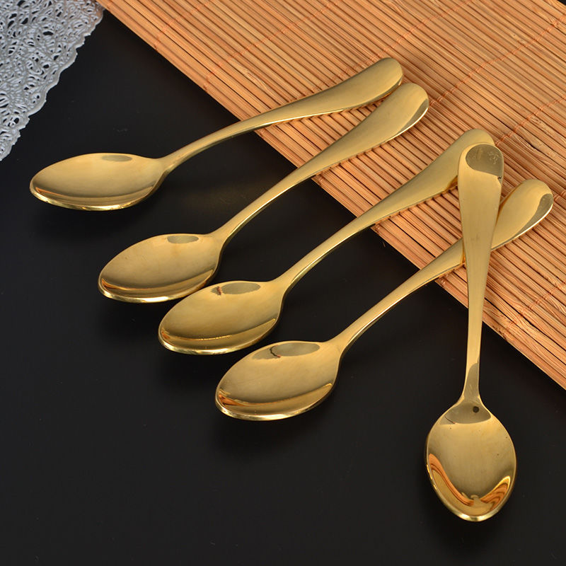 Pure Copper Handmade Coffee Popular Mini Creative And Cute Dessert Spoon, 11.5cm_voghion.com
