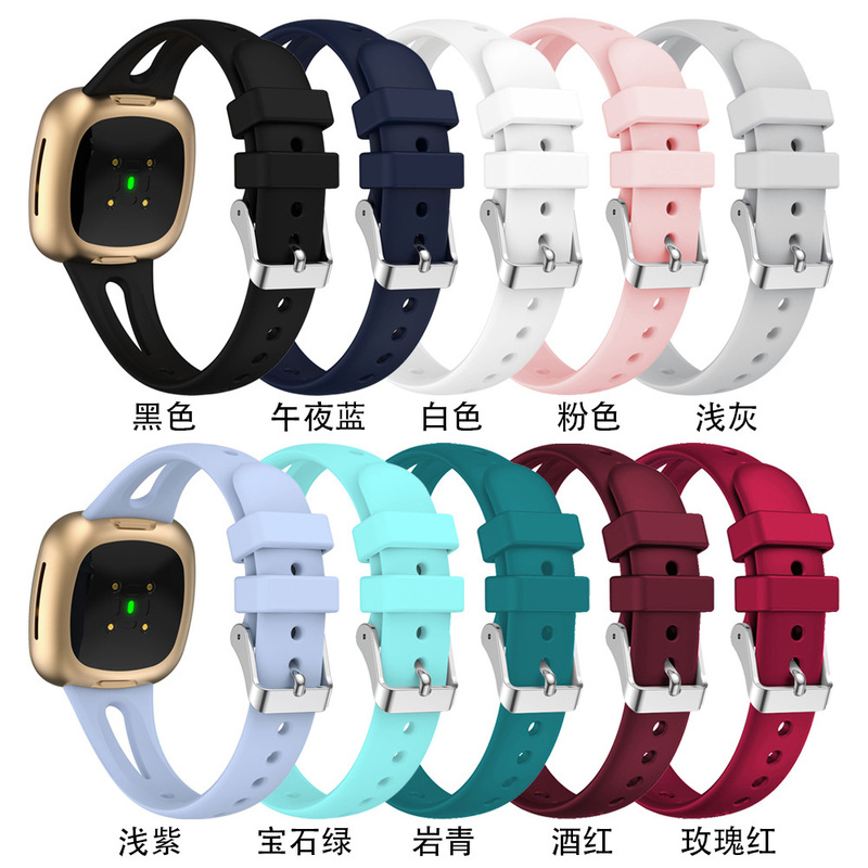 Suitable for Fitbit Versa3 Versa4 Water Drop Slimming Silicone Strap Watch Accessories Wrist Strap New Product
