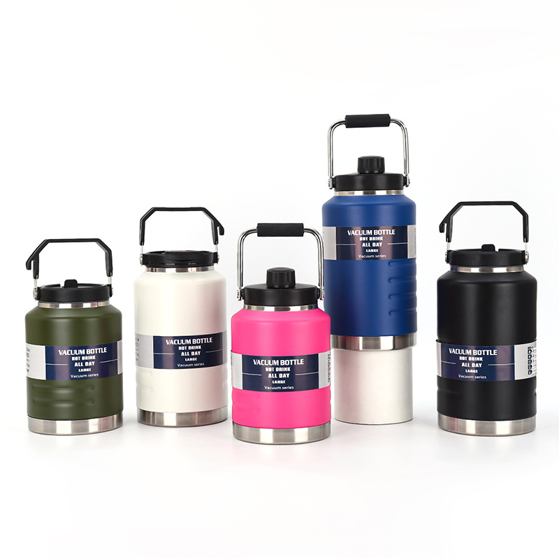 Nueva gran capacidad portátil barril 304 acero inoxidable vacío taza de aislamiento térmico taza de paja de acampamiento de acondicionamiento al aire libre