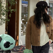 【现货特惠】美拉德双面穿皮毛一体100羊毛外套女冬新款羊剪绒