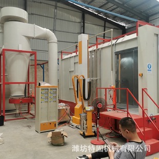 Hardware powder spraying equipment production line cable bridge spraying equipment assembly line fence electrostatic plastic spraying equipment