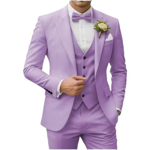 Amazon's New Simple Groom and Groomsman Party Suit Slim Fit Business Casual Jacket Suit Three-Piece Set Amazon's New Simple Groom and Groomsman Party Suit Slim Fit Business Casual Jacket Suit Three-Piece Set
