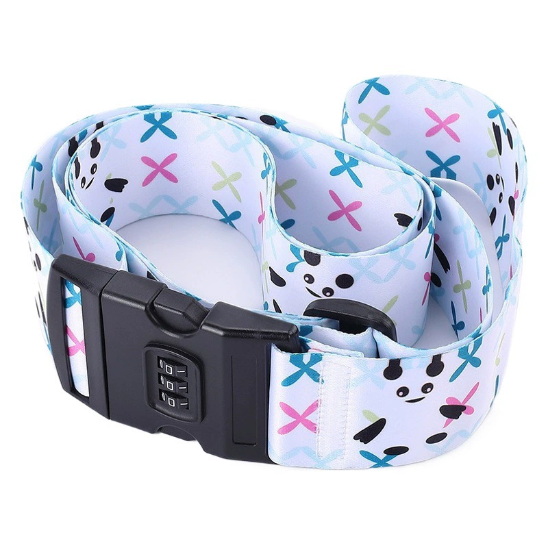 Ремень для чемодана с кодовым замком, ремень для багажа, упаковочный ремень, фиксирующий ремень, полиэстеровый ремень, для чемодана на колесиках, в виде животного