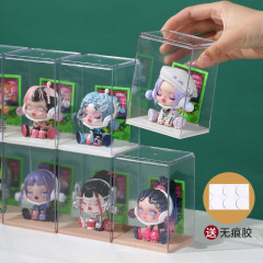 バブルマット展示ケース透明ブラインドケース手作り収納ケースデスクトップぬいぐるみファッション玩具防塵アクリルケース