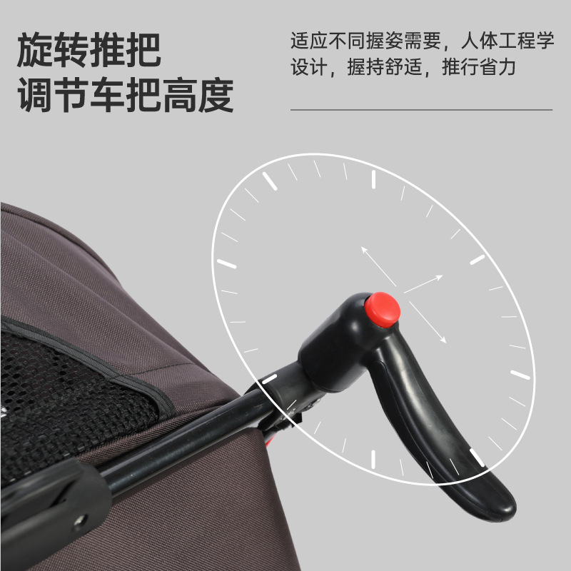 El cochecito de bebé puede sentarse y acostarse, ultraligero, portátil, plegable, transpirable, fresco, cochecito de bebé para niños recién nacidos