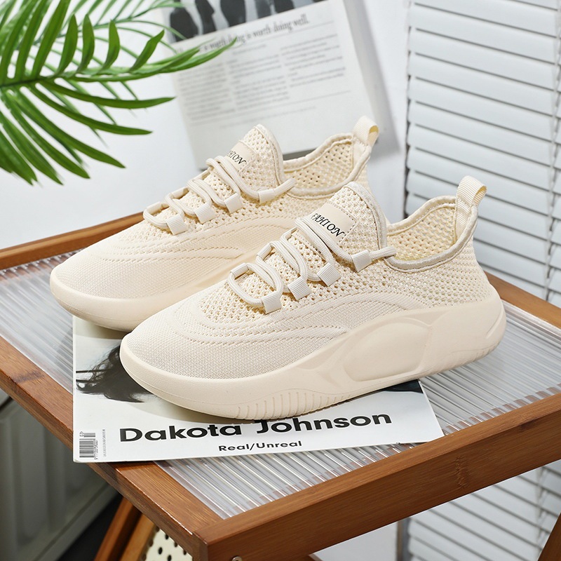 Large Size Breathable Women's Shoes 2026 New Summer Fly-Woven Mesh Shoes Sports Shoes Soft Sole Non-Tiring Work Shoes