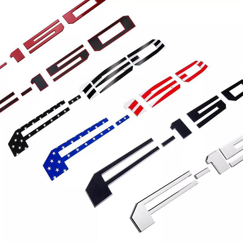 Suitable for 21-24 Models of Ford Raptor F150 Pickup Truck, F-150 Rear Trunk Modification Abs Sticker Emblem