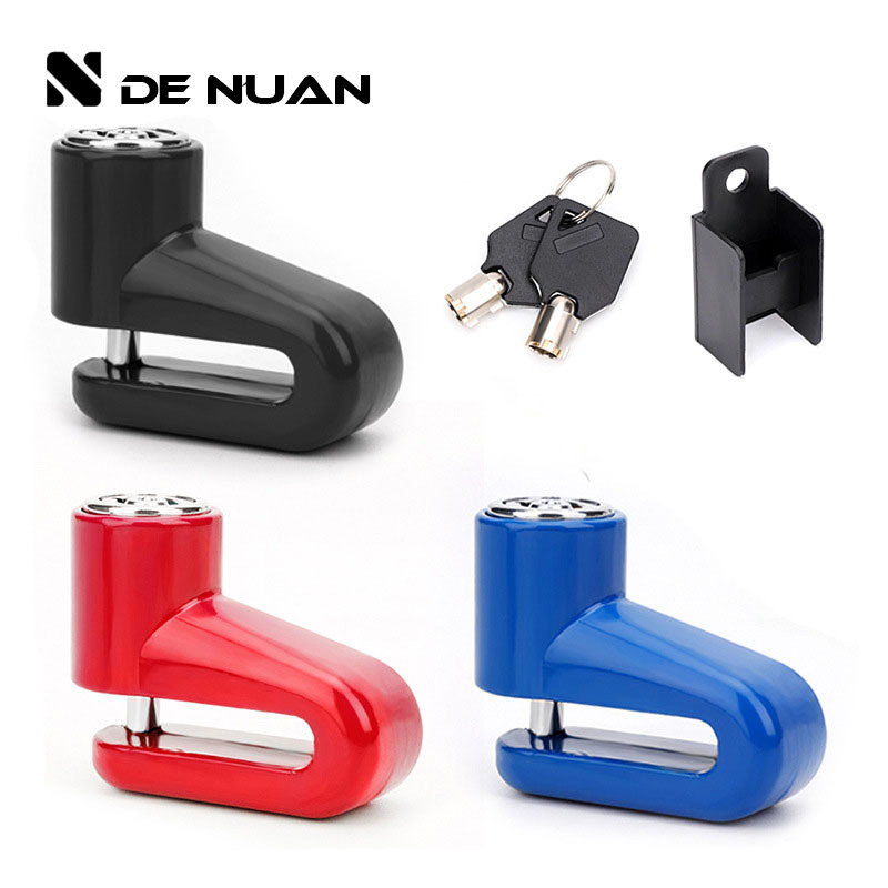 Bicycle Disc Brake Lock, Electric Vehicle Motorcycle Lock, Chain Anti-Theft Cycling Door Lock, Metal Lock Equipment Accessories
