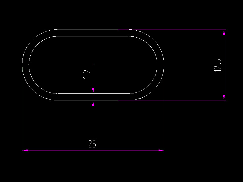 플랫타원 25X12.5X1.2 트루컬러 1.0m