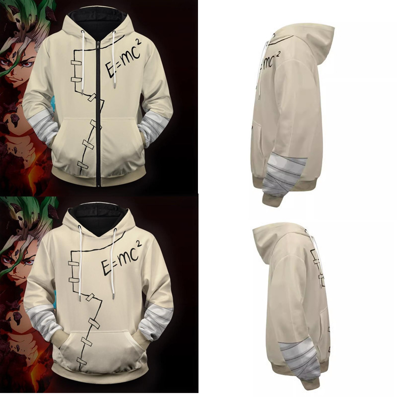 New Model Dr. Stone 3D Sweatshirt Cosplay Anime 3D Sweatshirt Hoodie