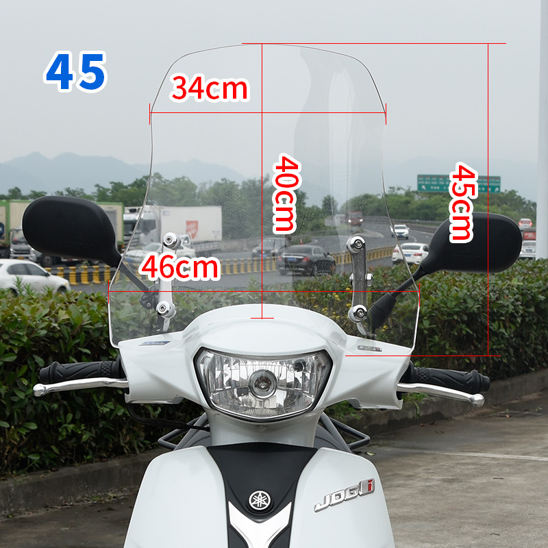 Suzuki – Motorcycle front windshield Windshield for - a-style-windshield-transparent-height-45-thickness-43mm-adjustable-accessories