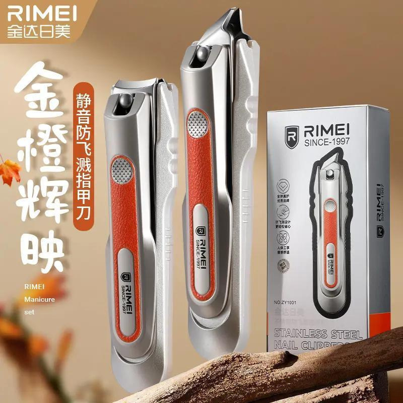 Kit de pinzas de uñas, tijeras de uñas a prueba de salpicaduras, tijeras de piel muerta Jinda Rimi, tijeras de uñas de corte de uñas, tamaño grande