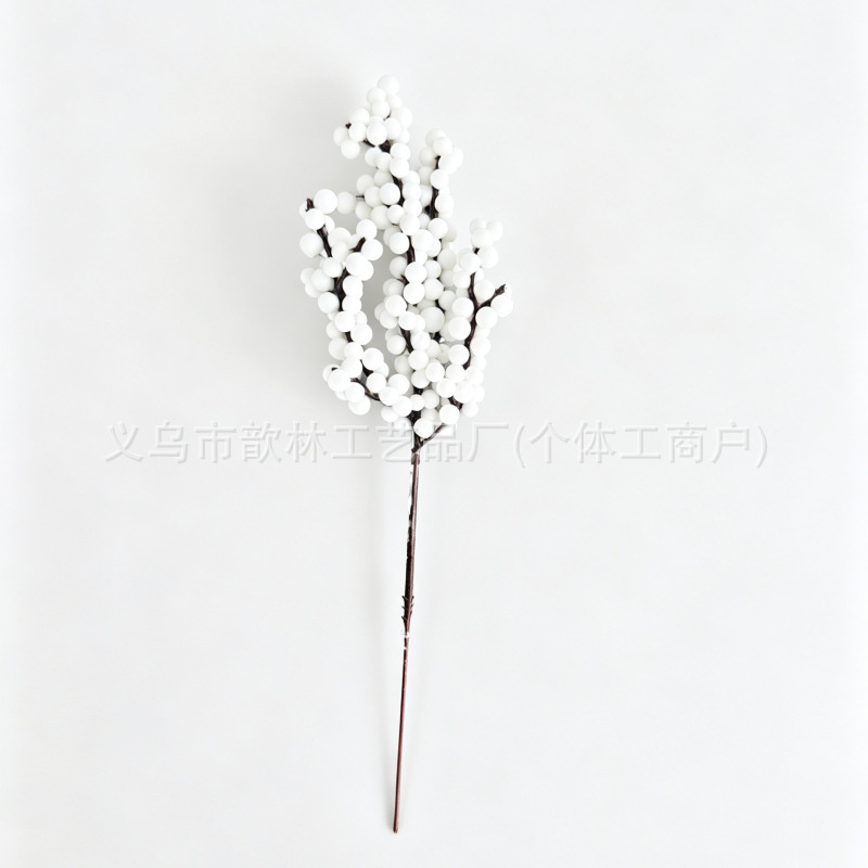 Ramas de Frutos Rojos Artificiales Plástico y PU para Bodas y Decoración del Hogar image 56
