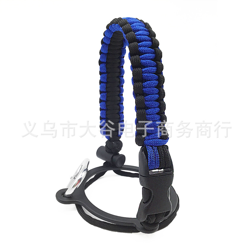 Amazon hidro frasco espacio olla llevar cuerda boca ancha taza de agua cuerda trenzada hervidor llevar cuerda portátil