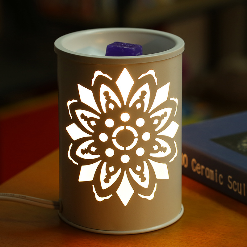 香薰融蠟燈 咖啡廳飲品店氛圍擺件LED燈臥室無(wú)明火香薰小夜燈