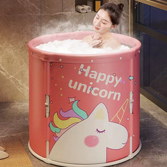 Folding bathtub for adults, installation-free, automatic heating, one-second opening, household bathtub, children's large bathtub