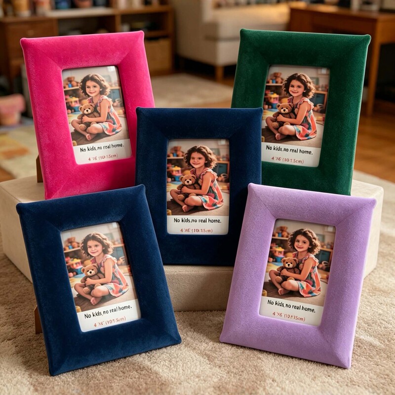 Photo Frame 6inch Children's Photo Display Stand European and American Style Home Decoration Picture Frame Dutch Velvet Father's Day Small Gift Photo Frame 6inch Children's Photo Display Stand European and American Style Home Decoration Picture Frame Dutch Velvet Father's Day Small Gift