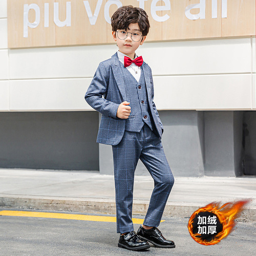 Children's suit suit dress boy British boy Korean performance costume handsome flower girl small suit suit spring and autumn