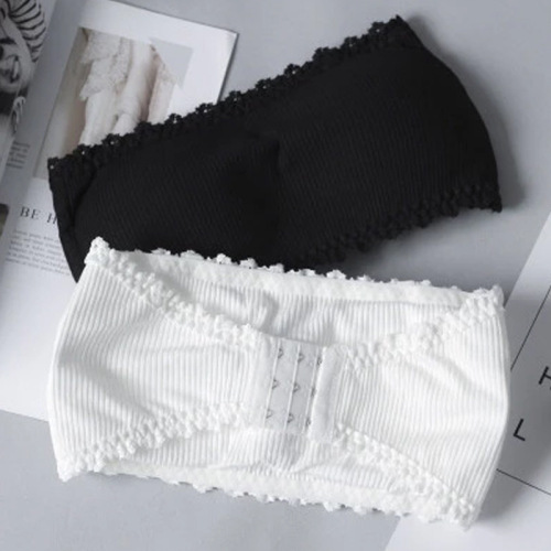 Small fresh and simple one-line waist strapless vest for women with breast pads push-up bra to prevent exposure and beautiful back girl's chest wrap