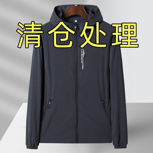 High-end】Ice Silk Sun Protective Jacket for Men - Summer Thin Outerwear, Breathable UV Protection Sunscreen Clothing, Outdoor Skin Suit
