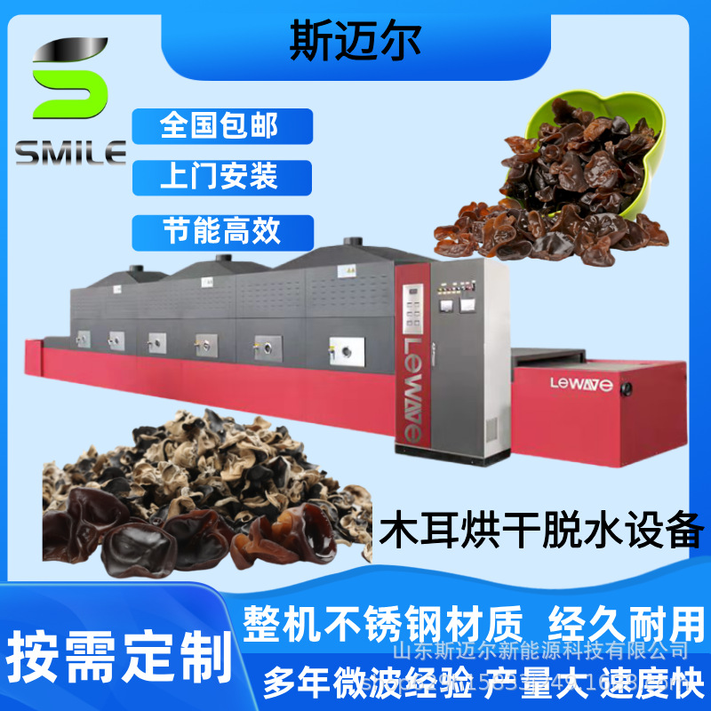 农副产品微波杀菌杀虫机 木耳粮食烘干杀菌杀虫香菇微波烘干设备