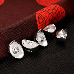 Silver ingot silver ingot solid blessing character 999 small ingot ornaments cornucopia ornaments god fortune and prosperity jewelry will be sold