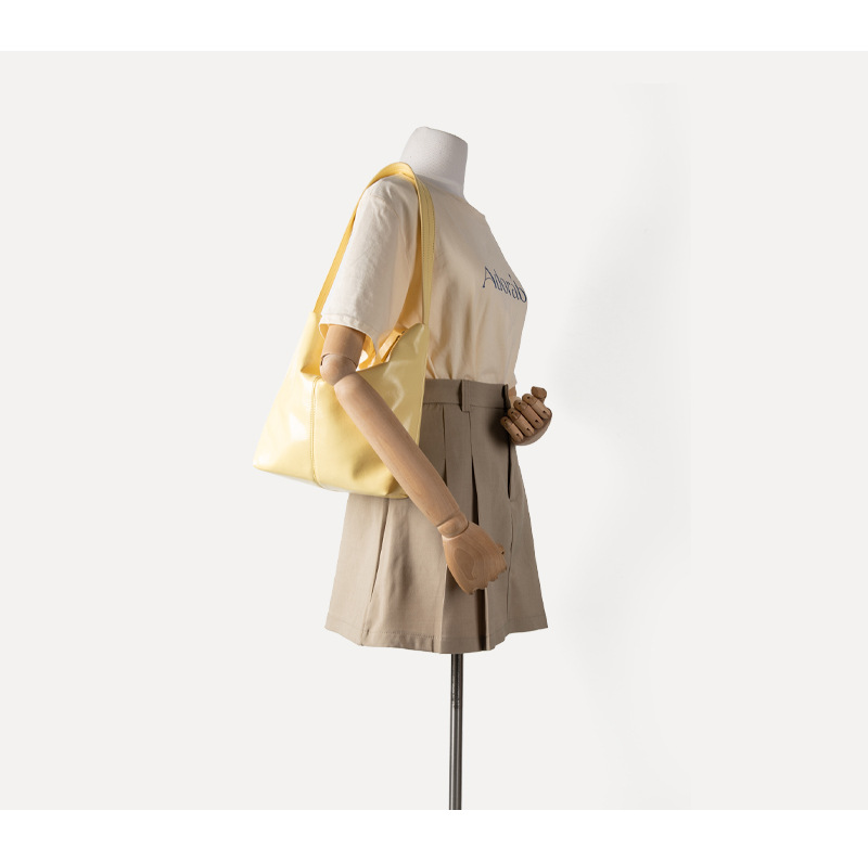 Bolso de hombro tipo bandolera de cuero suave, estilo minimalista y perezoso, versión coreana 2024 para mujer_voghion.com