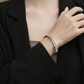 IMI手镯男女ins小众设计镶钻韩版钛钢轻奢时髦手环手饰YL434