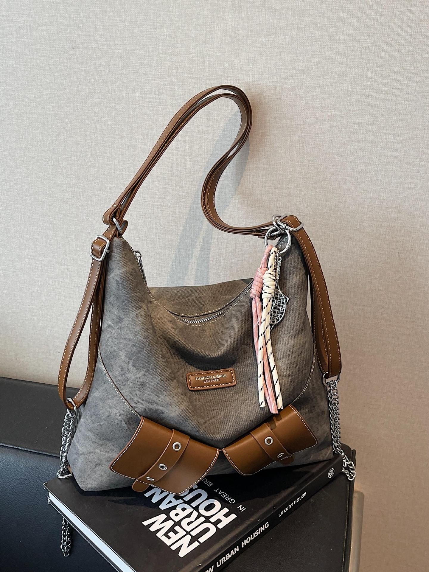 Cross-border superfire color contraste mochila de damas gran capacidad 2025 nuevo mochila de viaje mochila de moda casual mochila