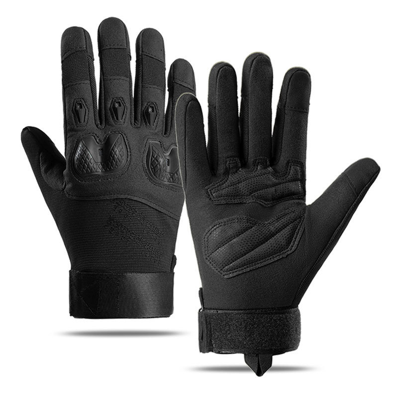 Guantes al aire libre para hombres de ciclismo antideslizante amortiguación medio dedo entrenamiento de protección de cáscara dura montaña guantes tácticos anti-corte