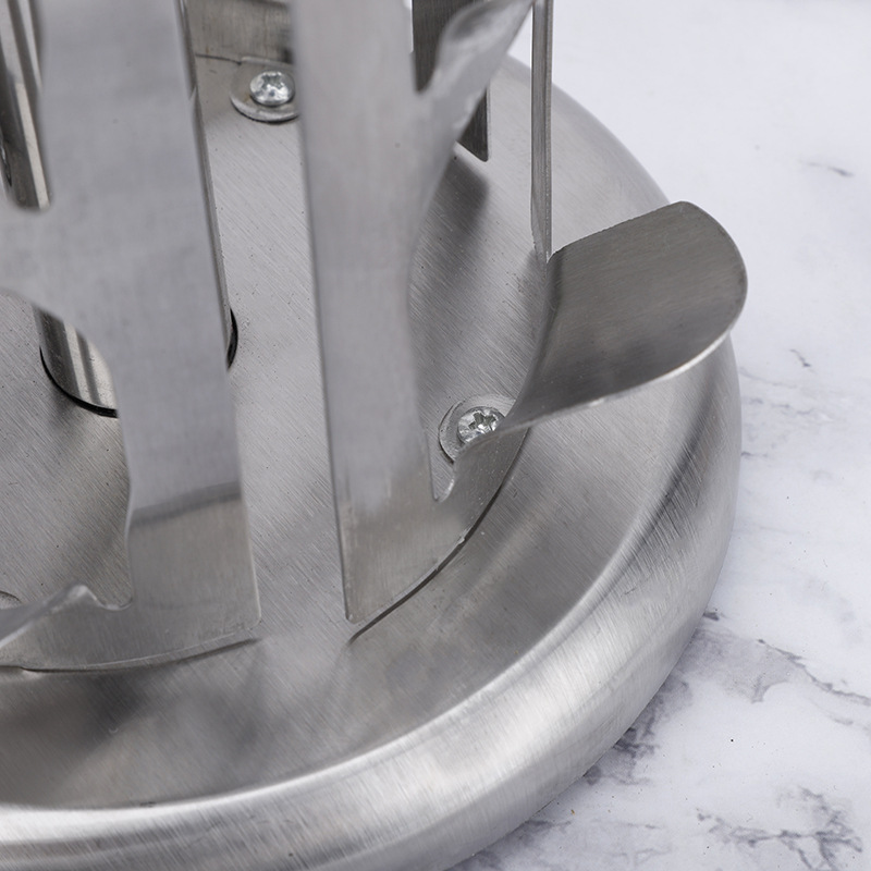 Venta al por mayor de acero inoxidable giratorio estante de condimento cocina torre tipo comino pimienta condimento botella especias condimento caja de almacenamiento traje