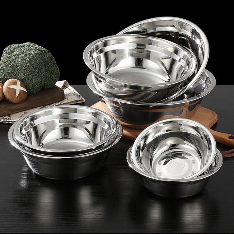 304不锈钢餐盘汤盆家用厨房碗菜盆打蛋盆食堂饭碗多用盆汤盆厂家|ru