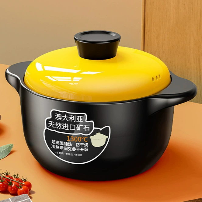 Кастрюля для домашней корейской газовой плиты, керамическая, устойчивая к высоким температурам, высококачественная, сухообжигаемая газовая плита, глиняный горшок для рисового супа