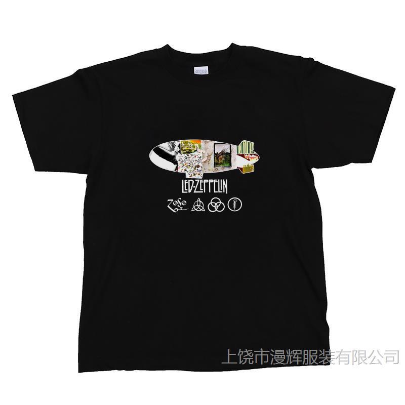 Zeppelin Led Zeppelin Rock Band Gun Flower Nirvana Beatles Long Short Sleeve T-Shirt Base Shirt