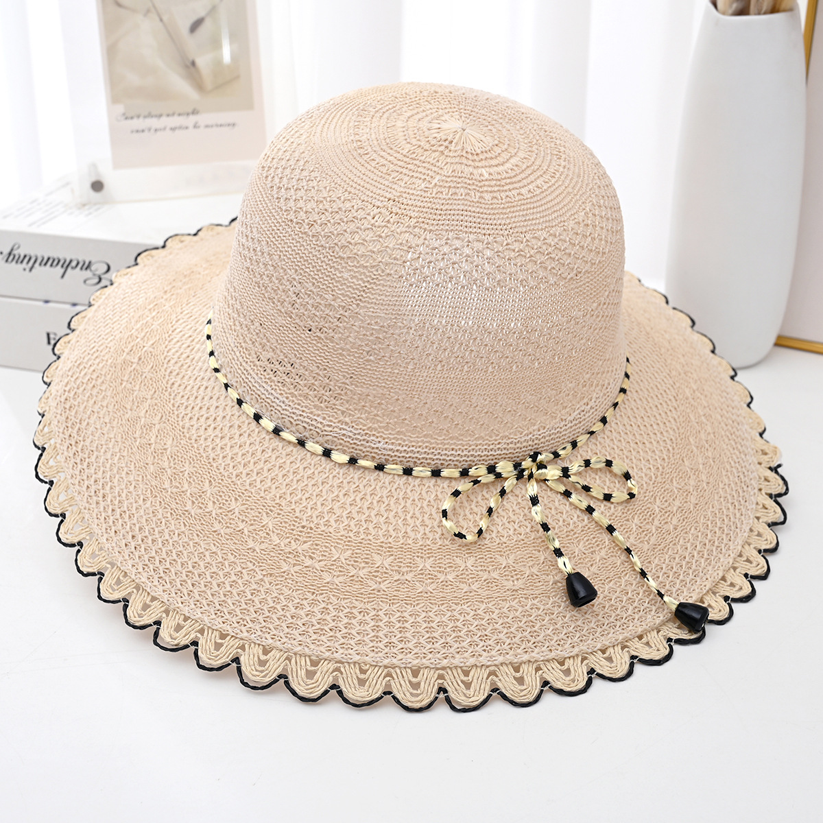 straw hat women‘s summer new big brim sun protection hat travel outdoor straw uv-proof sun hat beach hat