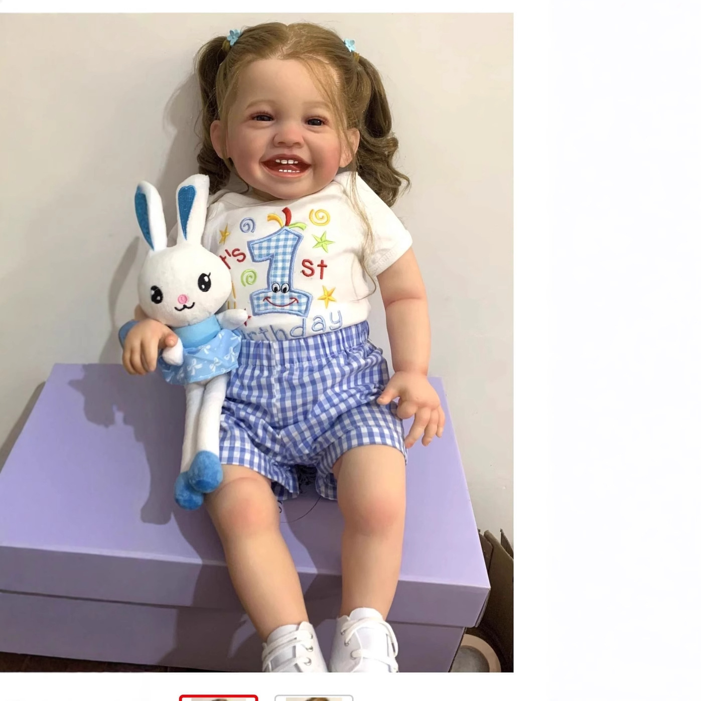60cm cuerpo de tela de simulación renacer muñeca Mila transfronteriza e-commerce suministro AMAZON EBAY de una sola pieza de entrega