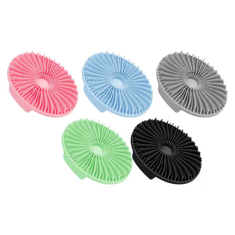 Amazon Multifunctional Silicone Shower Brush Cleansing Shower Brush Scrub Bath Sponge Foaming Foam Back Scrubber