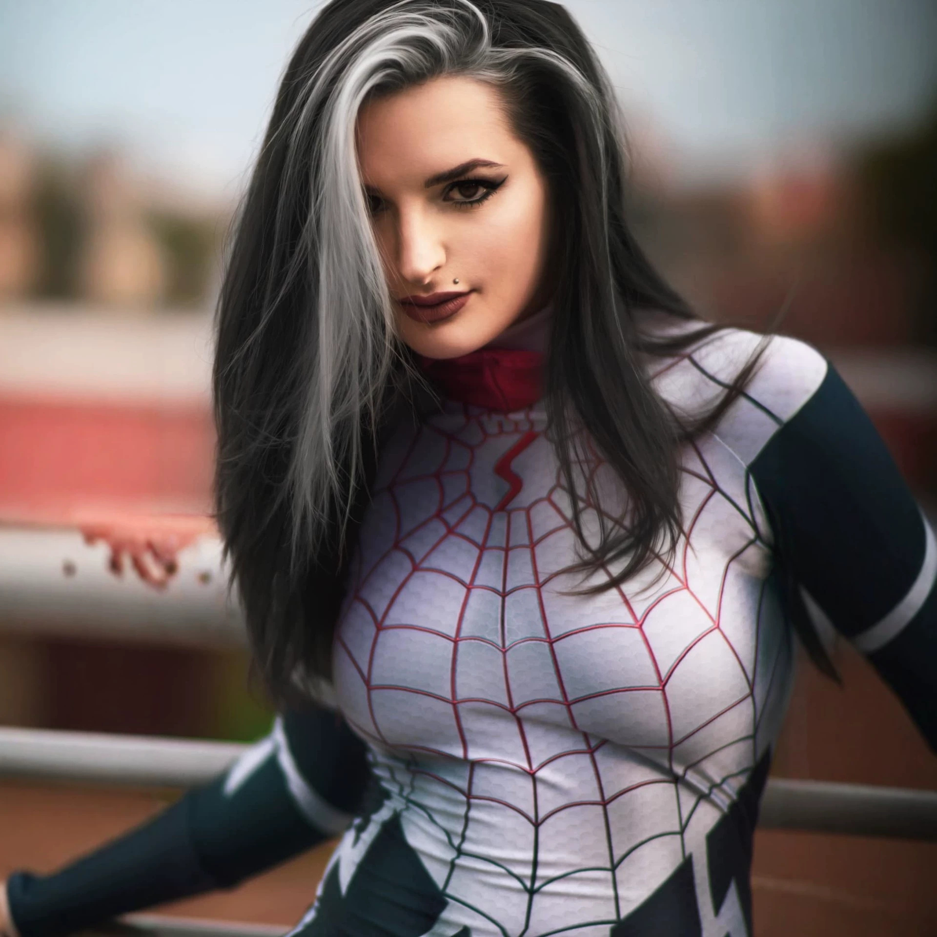 Disfraz Cosplay Enterizo de Araña para Mujer de Spandex, para Halloween y Fiestas image 5