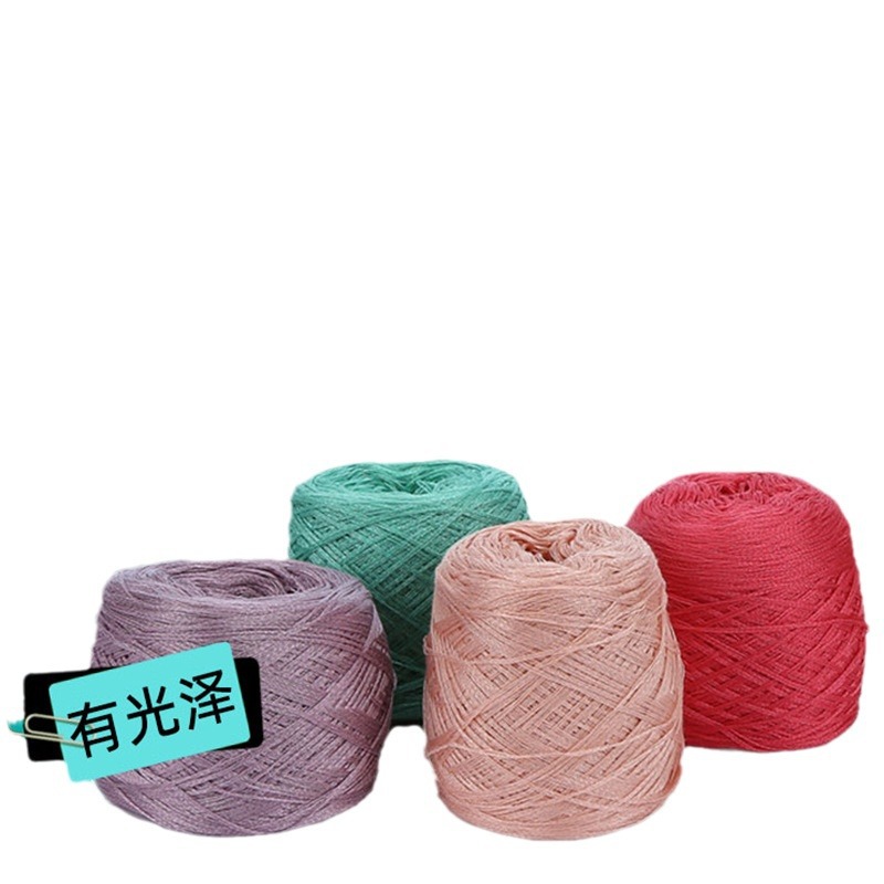 Siyue al por mayor de primavera y verano de seda de morera Tencel hilo de lana tejida a mano bricolaje Bola de seda de hielo hilo de lana fina