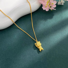 金店同款哪吒闹海项链个性潮人复古吊坠锁骨链女嘻哈百搭国潮项链